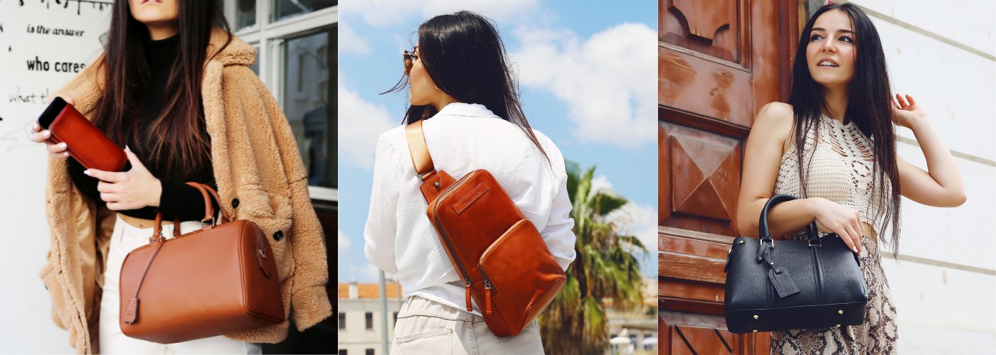 leather bags and sleeves