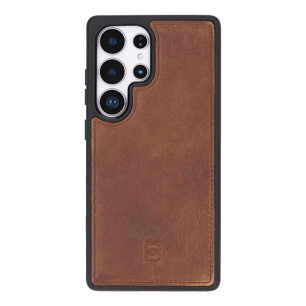 Luxury Handmade Genuine Leather Phone Case for Samsung Galaxy S25 Ultra – Magnetic & Detachable, Unisex
