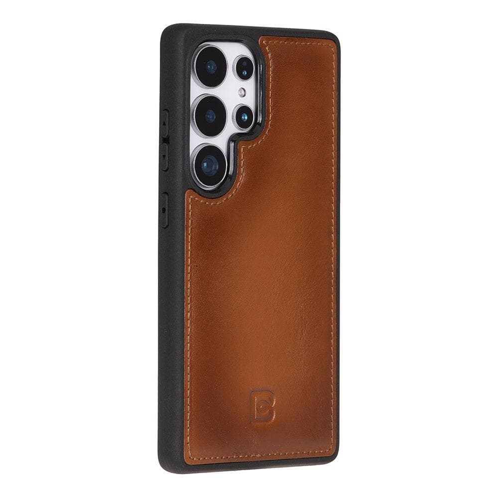 Luxury Handmade Genuine Leather Phone Case for Samsung Galaxy S25 Ultra – Magnetic & Detachable, Unisex