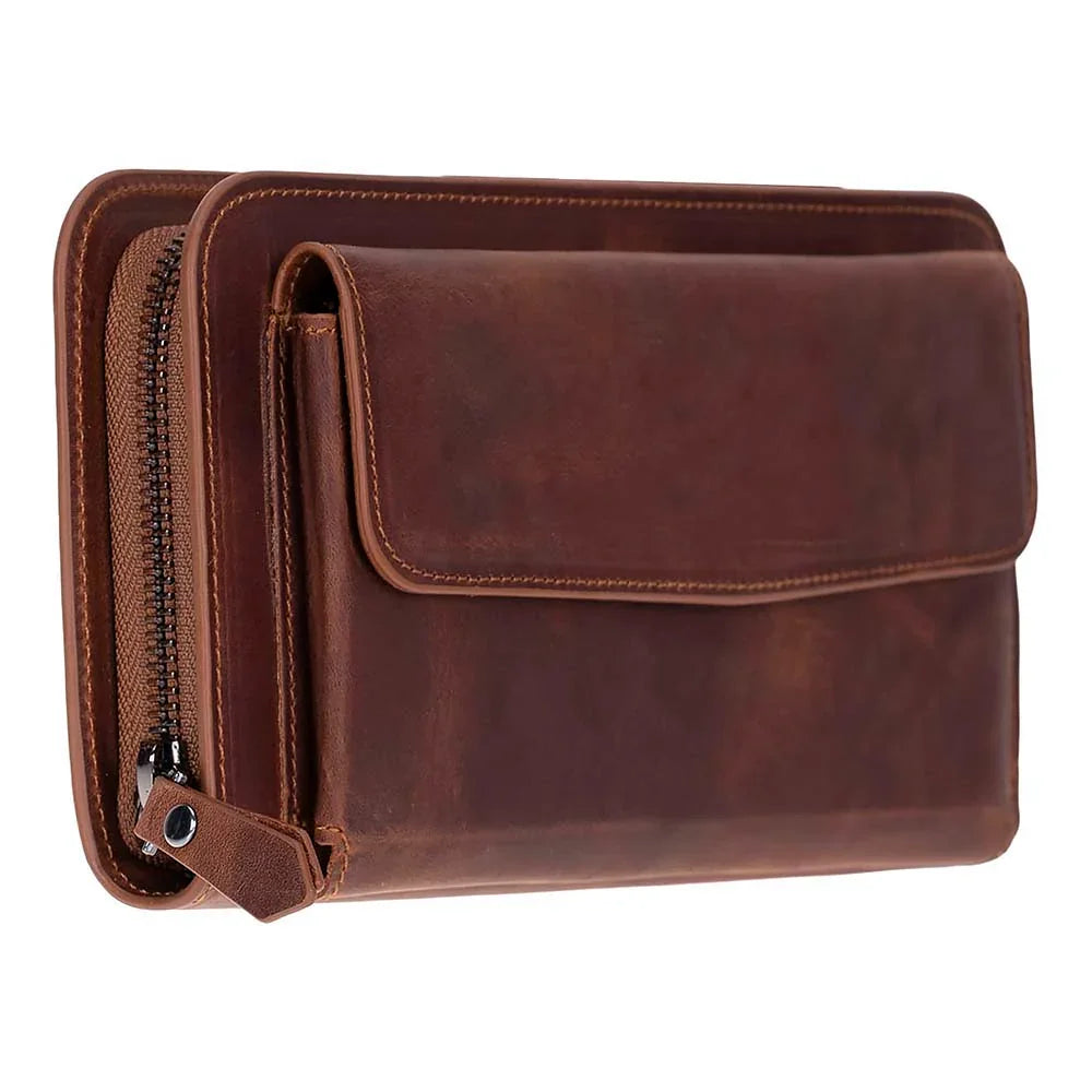Novarco Leather Clutch Handbag