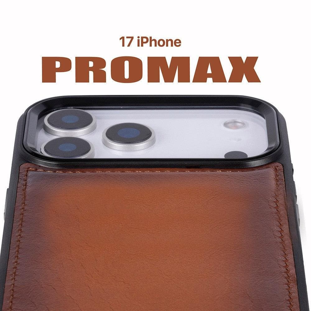 Magic iPhone 17 Pro Max Detachable Tan Leather Wallet Case Bouletta