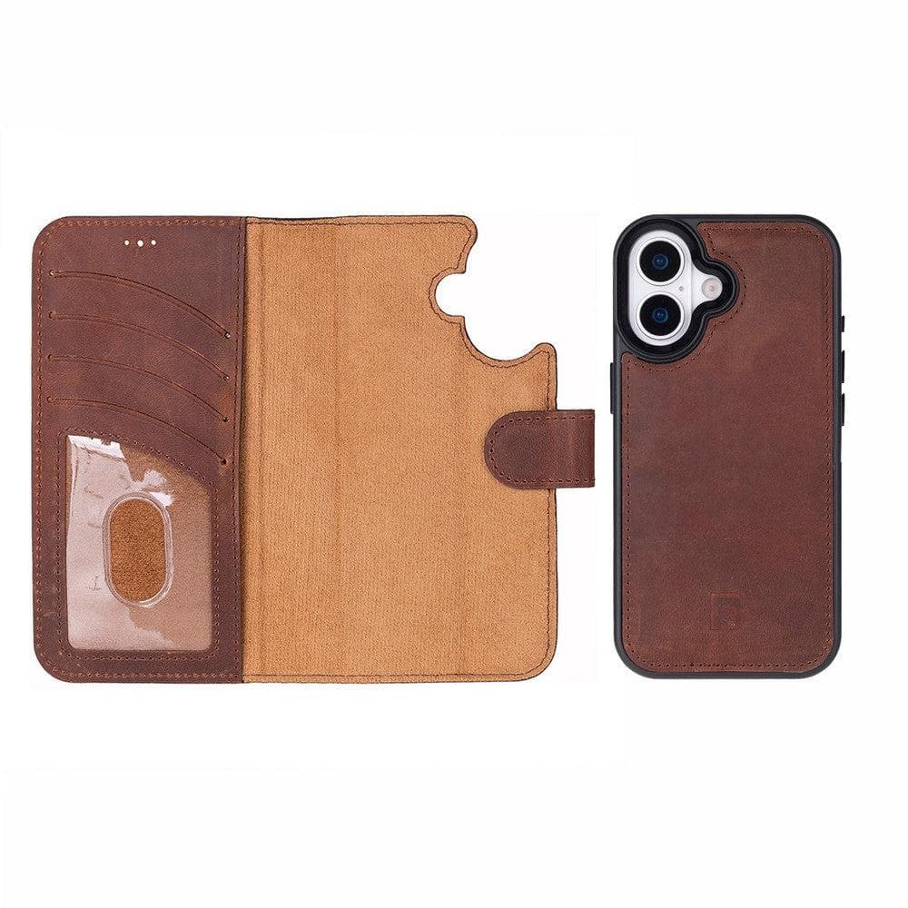 Magic iPhone 17 Detachable Leather Wallet Case