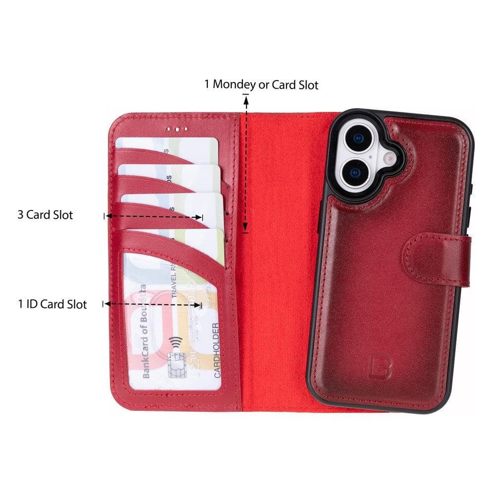 Magic iPhone 17 Air Detachable Leather Wallet Case