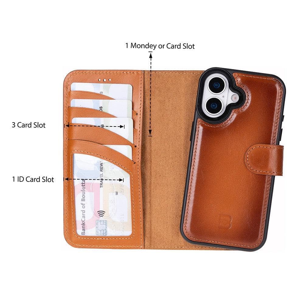 Magic iPhone 17 Air Detachable Leather Wallet Case