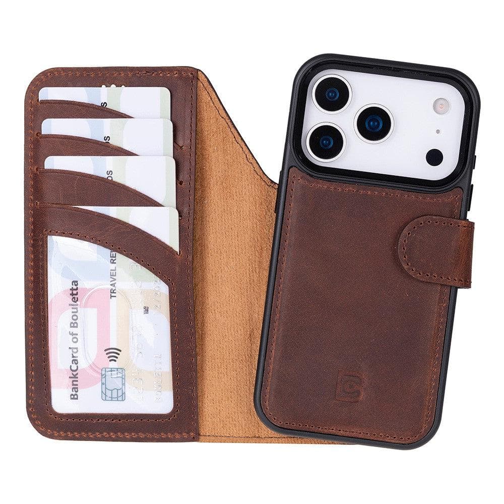 Magic iPhone 17 Pro Detachable Leather Wallet Case