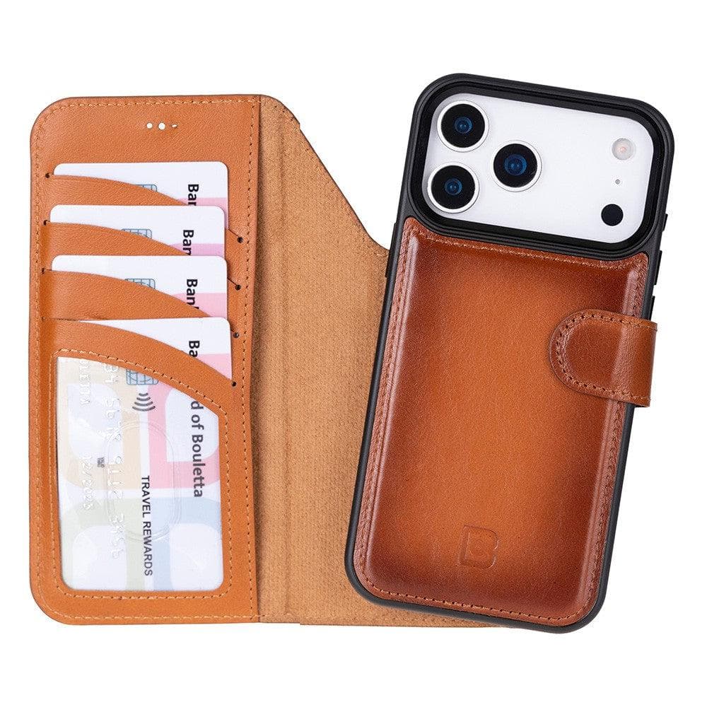Magic iPhone 17 Pro Max Detachable Tan Leather Wallet Case Bouletta