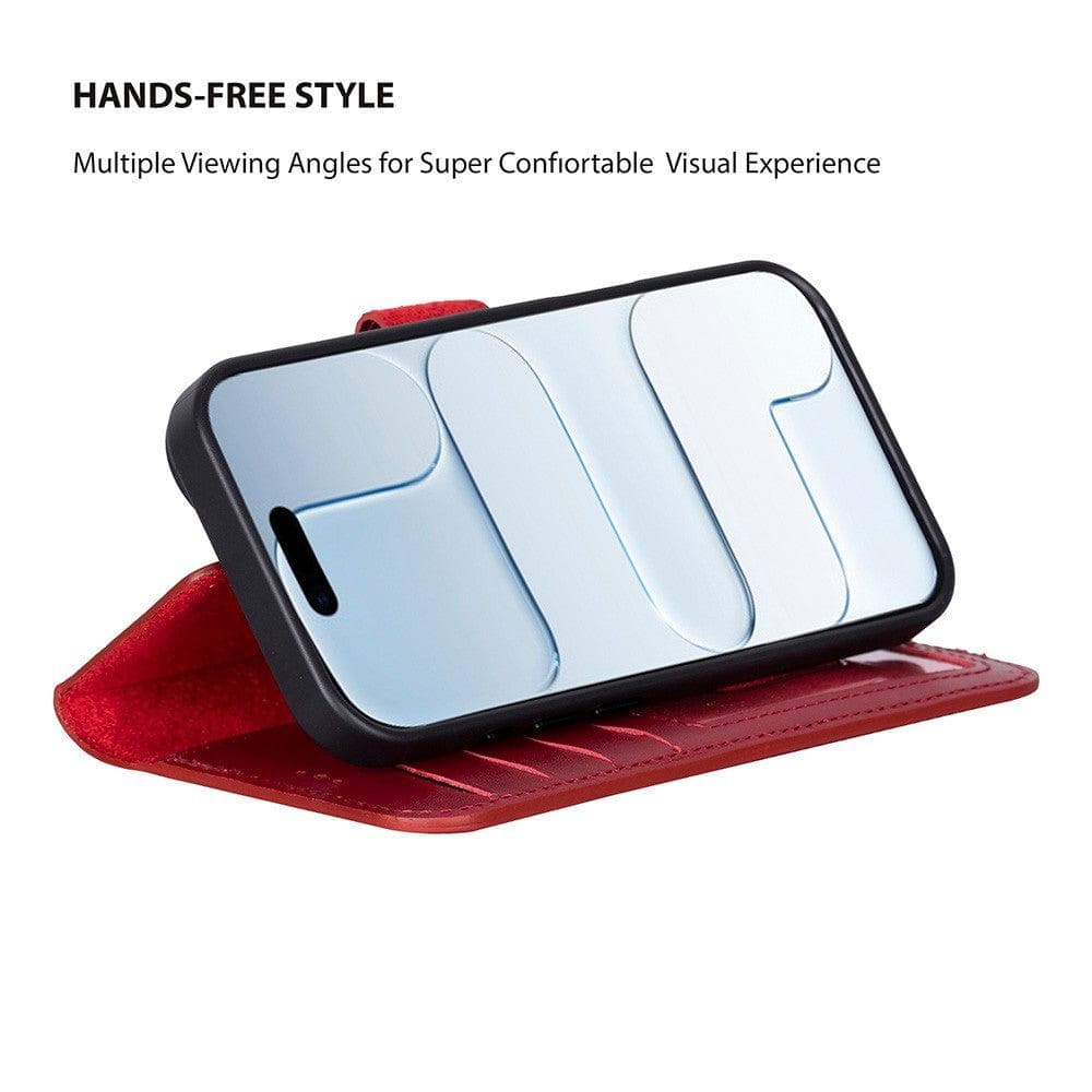 Magic iPhone 17 Detachable Leather Wallet Case