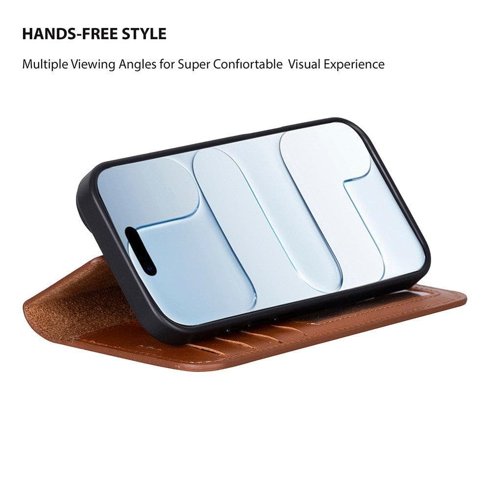 Magic iPhone 17 Detachable Leather Wallet Case