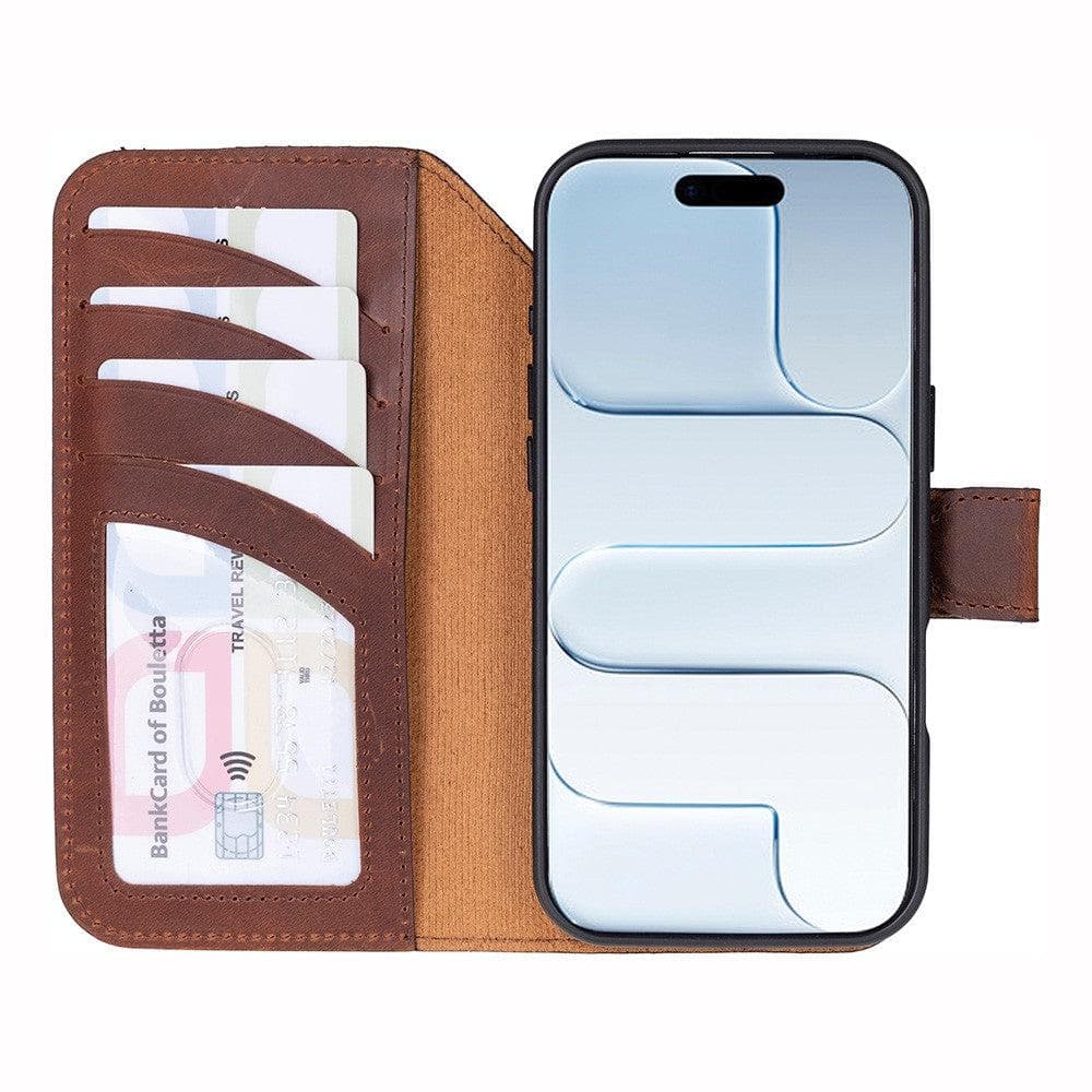 Magic iPhone 17 Air Detachable Leather Wallet Case