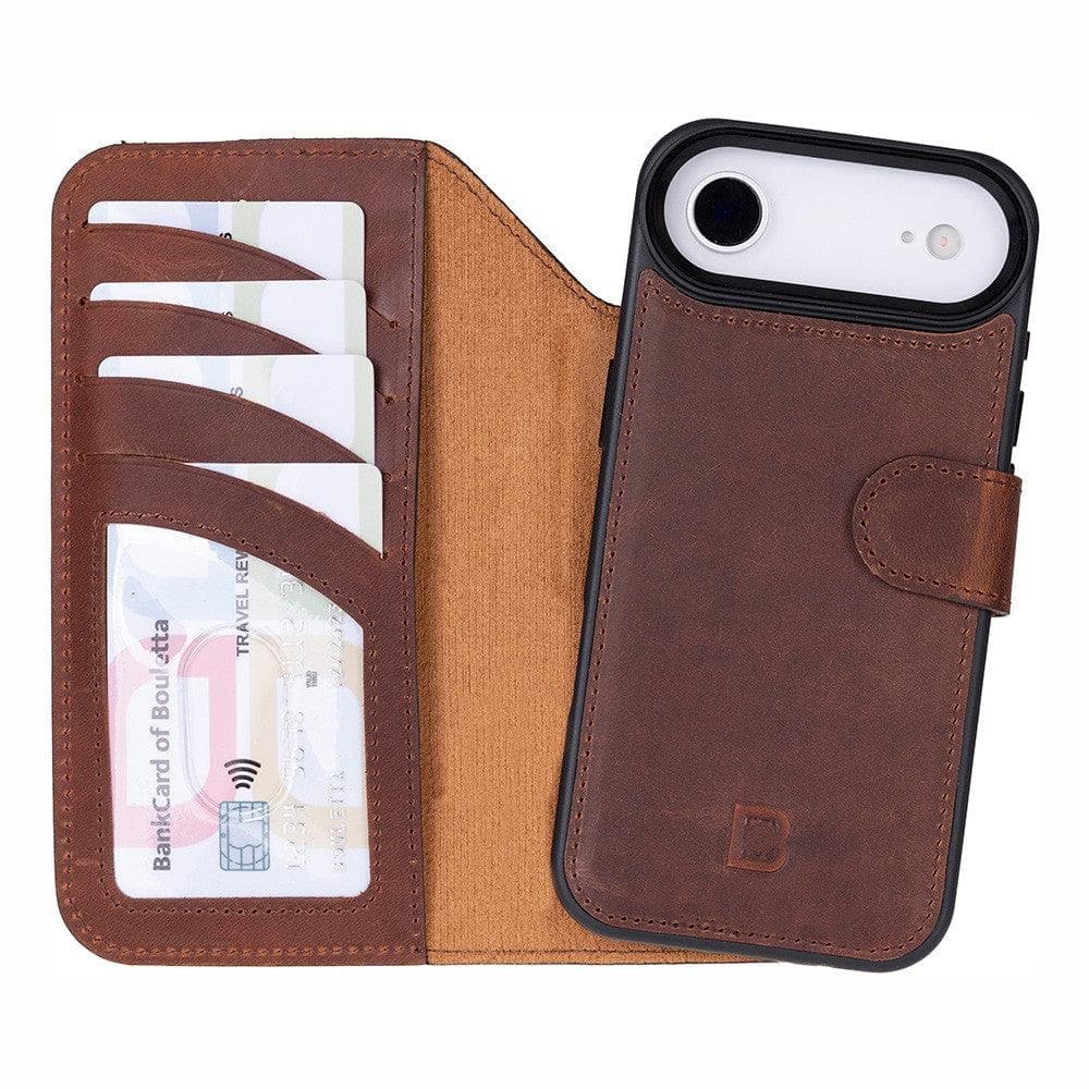 Magic iPhone 17 Air Detachable Leather Wallet Case