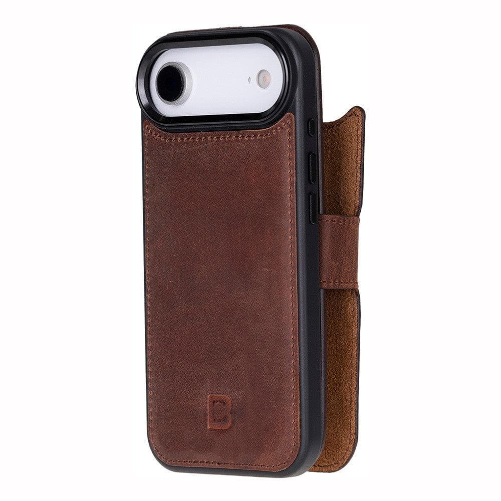 Magic iPhone 17 Air Detachable Leather Wallet Case
