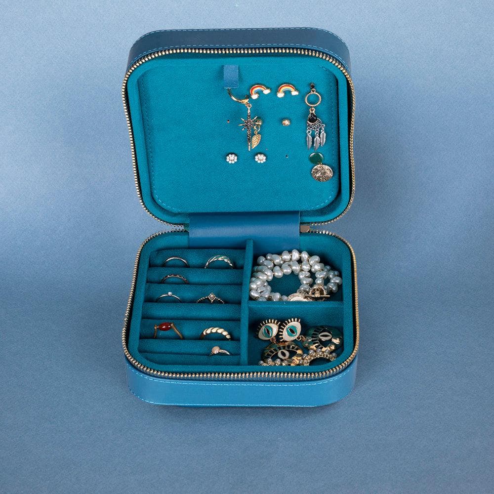 Amanda Leather Jewelry Box, Large Bouletta