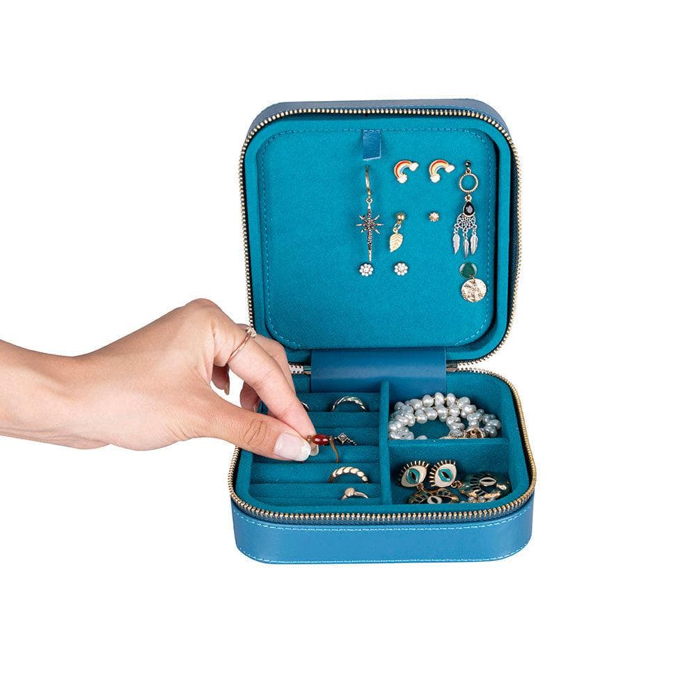 Amanda Leather Jewelry Box, Large Bouletta