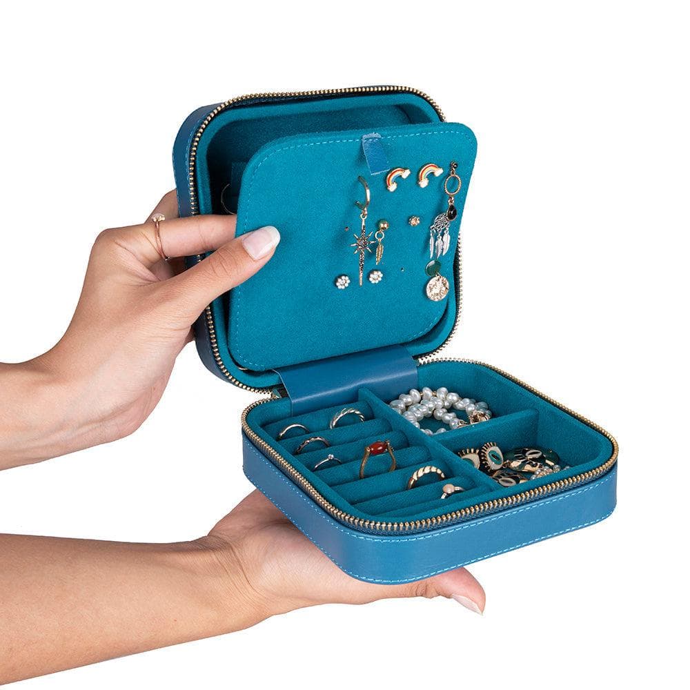 Amanda Leather Jewelry Box, Large Bouletta