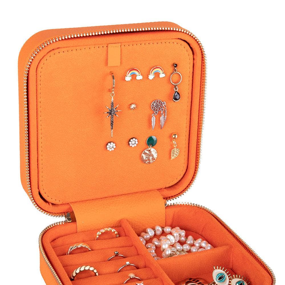 Amanda Leather Jewelry Box, Large Bouletta