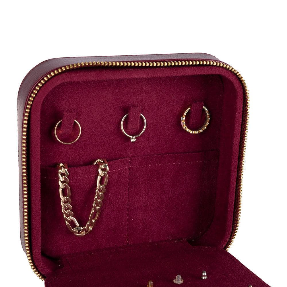 Amanda Leather Jewelry Box, Large Bouletta