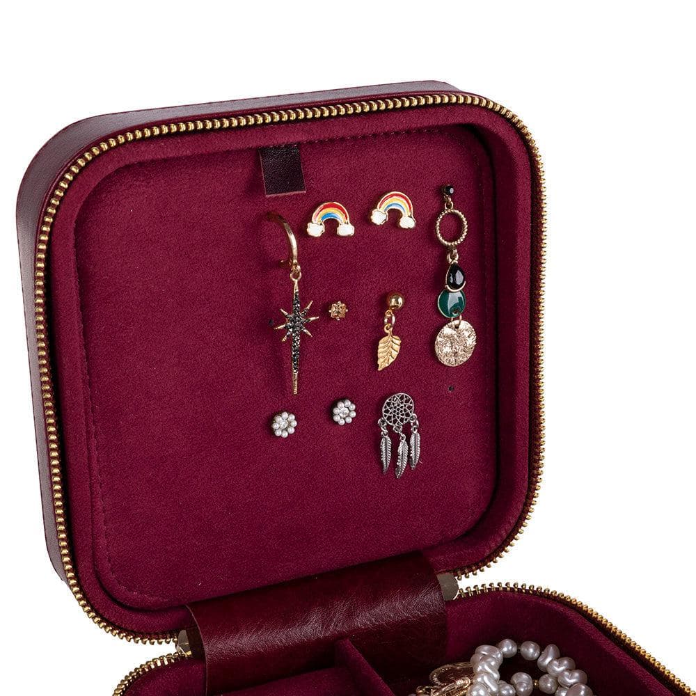 Amanda Leather Jewelry Box, Large Bouletta