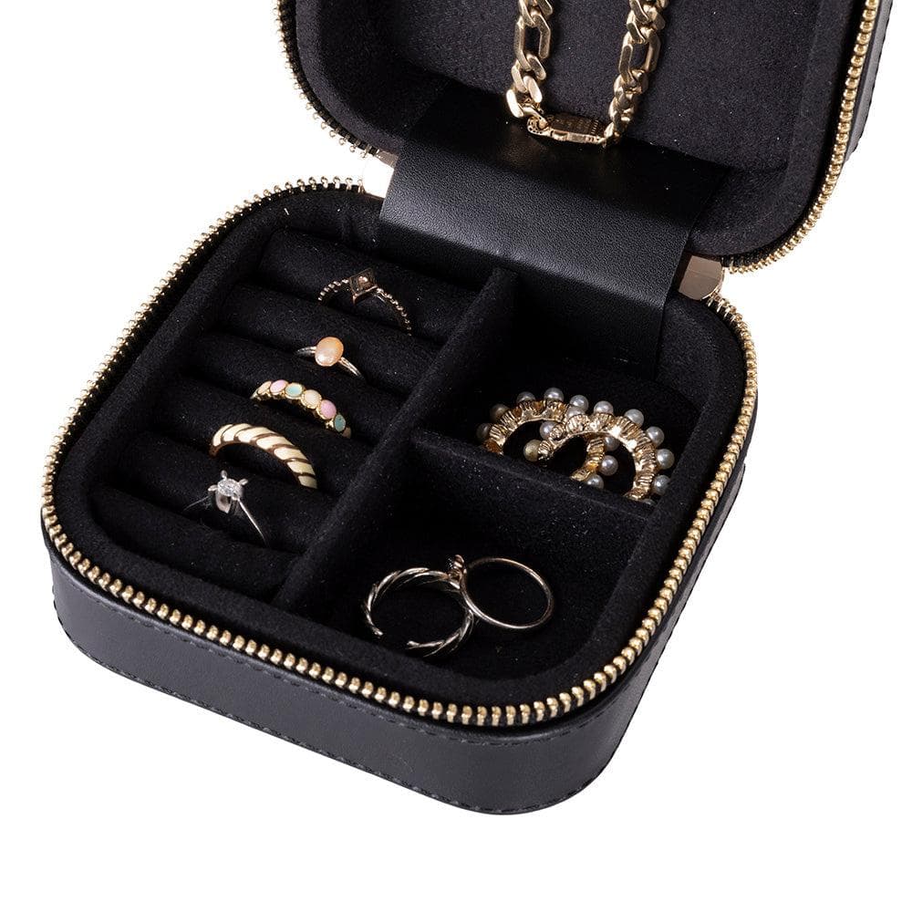 Amanda Leather Jewelry Box, Medium Bouletta