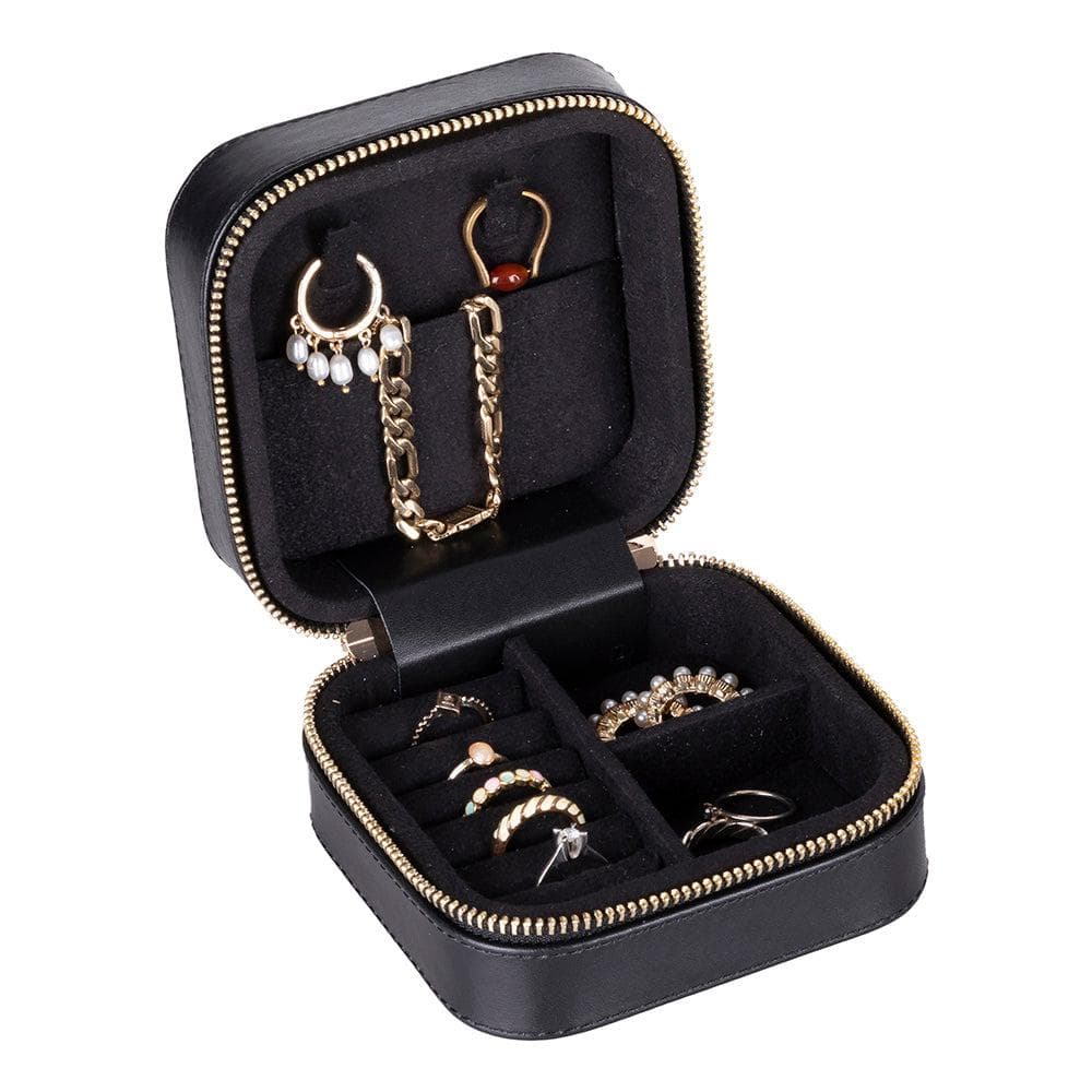 Amanda Leather Jewelry Box, Medium Phantom Bouletta