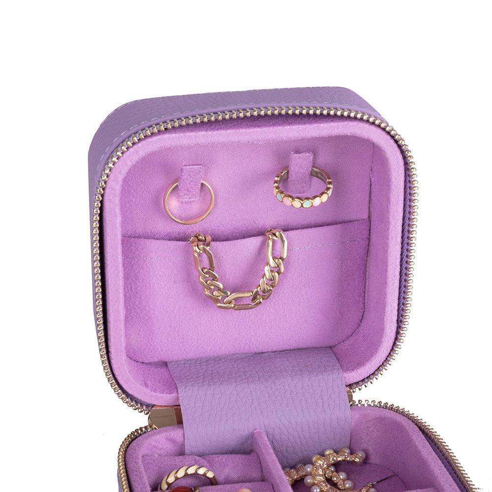 Amanda Leather Jewelry Box, Medium Bouletta