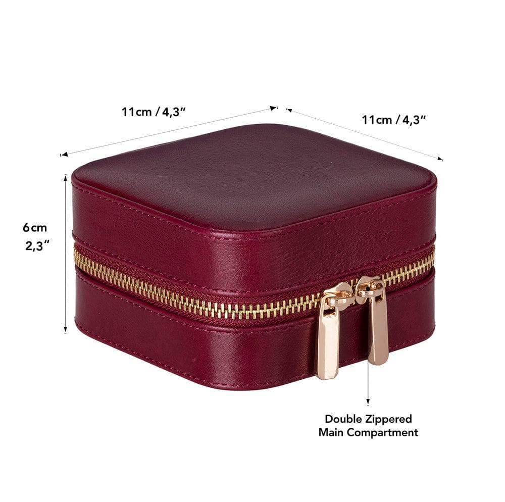 Amanda Leather Jewelry Box, Medium Bouletta