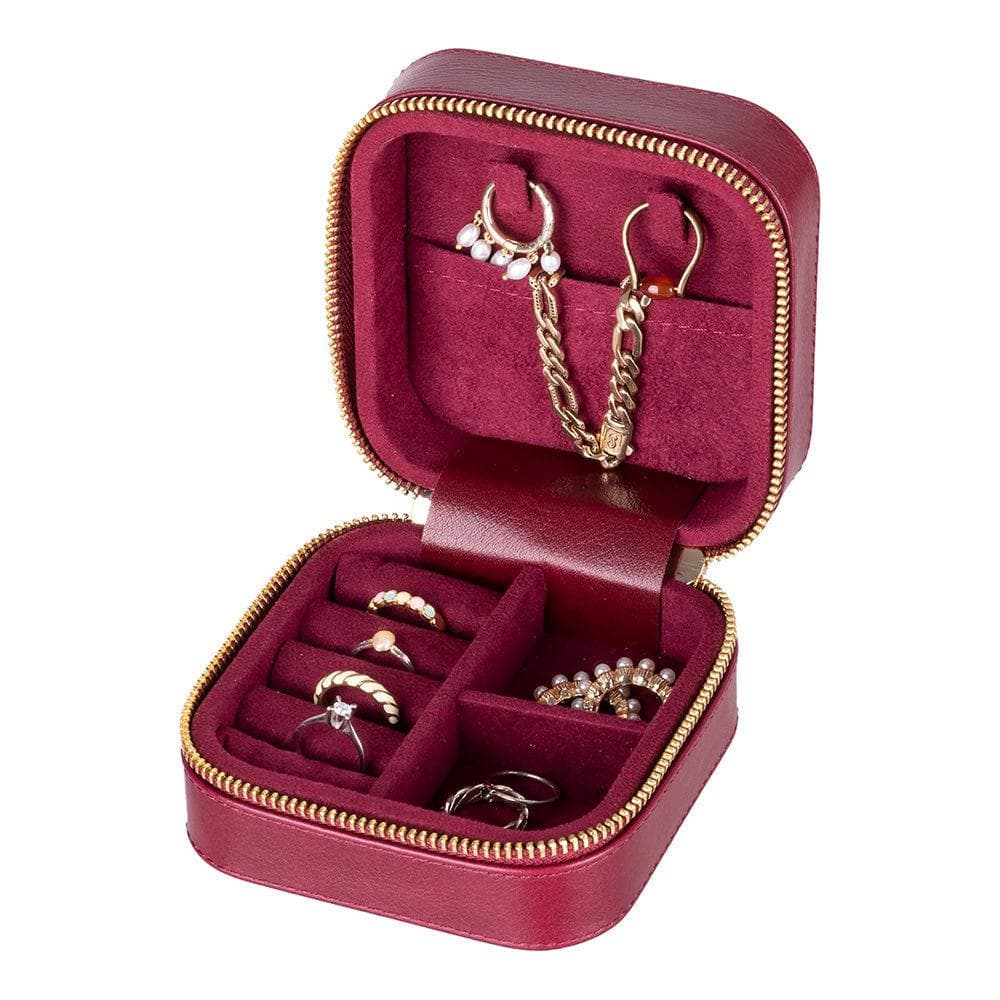 Amanda Leather Jewelry Box, Medium Bouletta