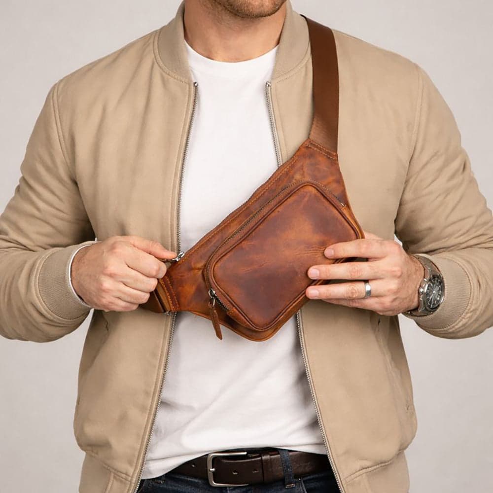 Apex Leather Waist Bag Bouletta