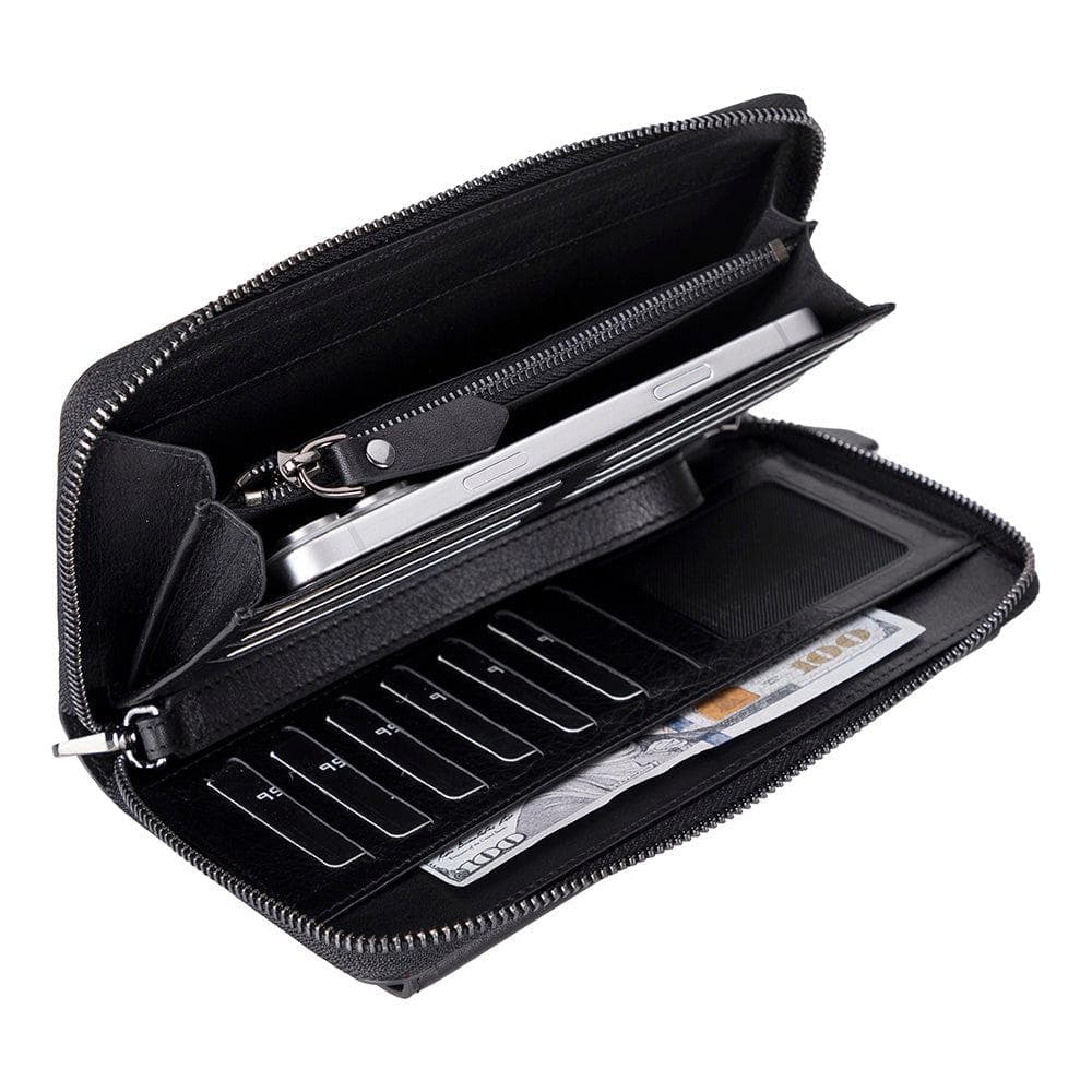 Aristo Leather Wallet Black Bouletta