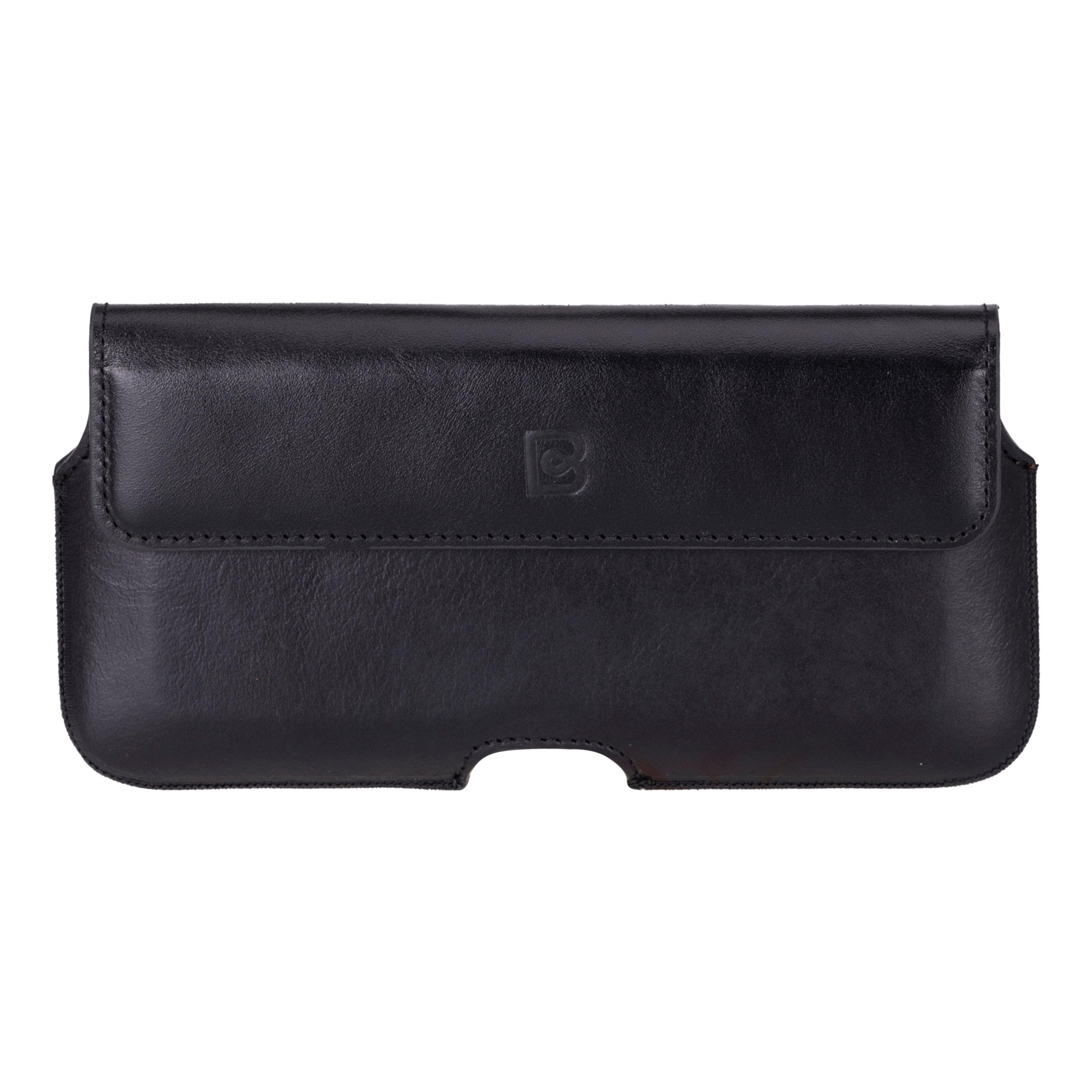 Aslant Leather Belt Phone Case Up to 6.9" Bouletta