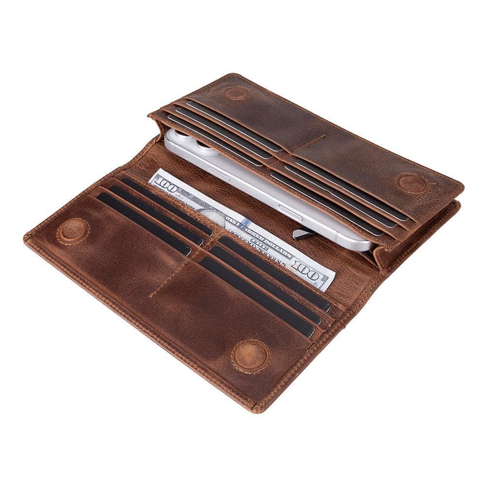 Aura Leather Women's Wallet Coffee Bouletta