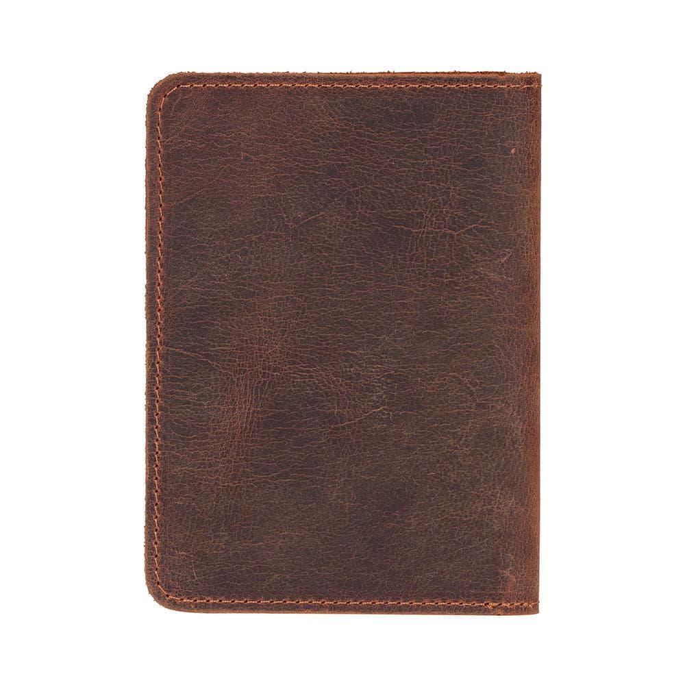 Avventura Leather Passport Wallet Saddle Brown Bouletta