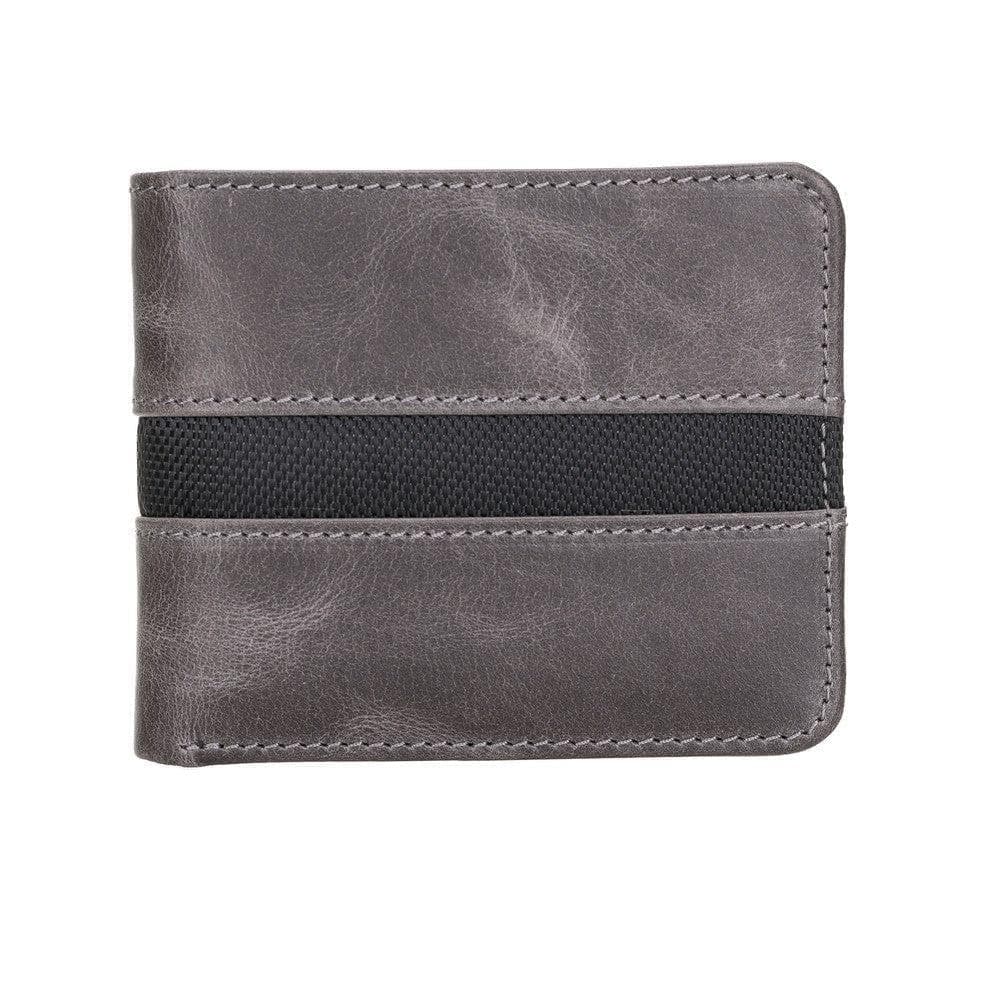 Benjamin Leather Wallet Gray Bouletta