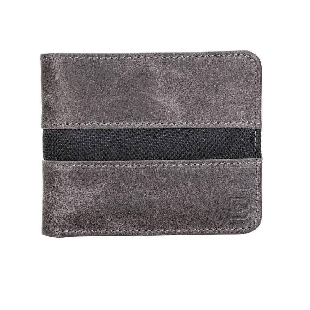 Benjamin Leather Wallet Gray Bouletta