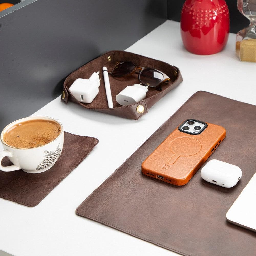 Bern Desk Mat/Organizer/Cup Coaster Set Brown Bouletta