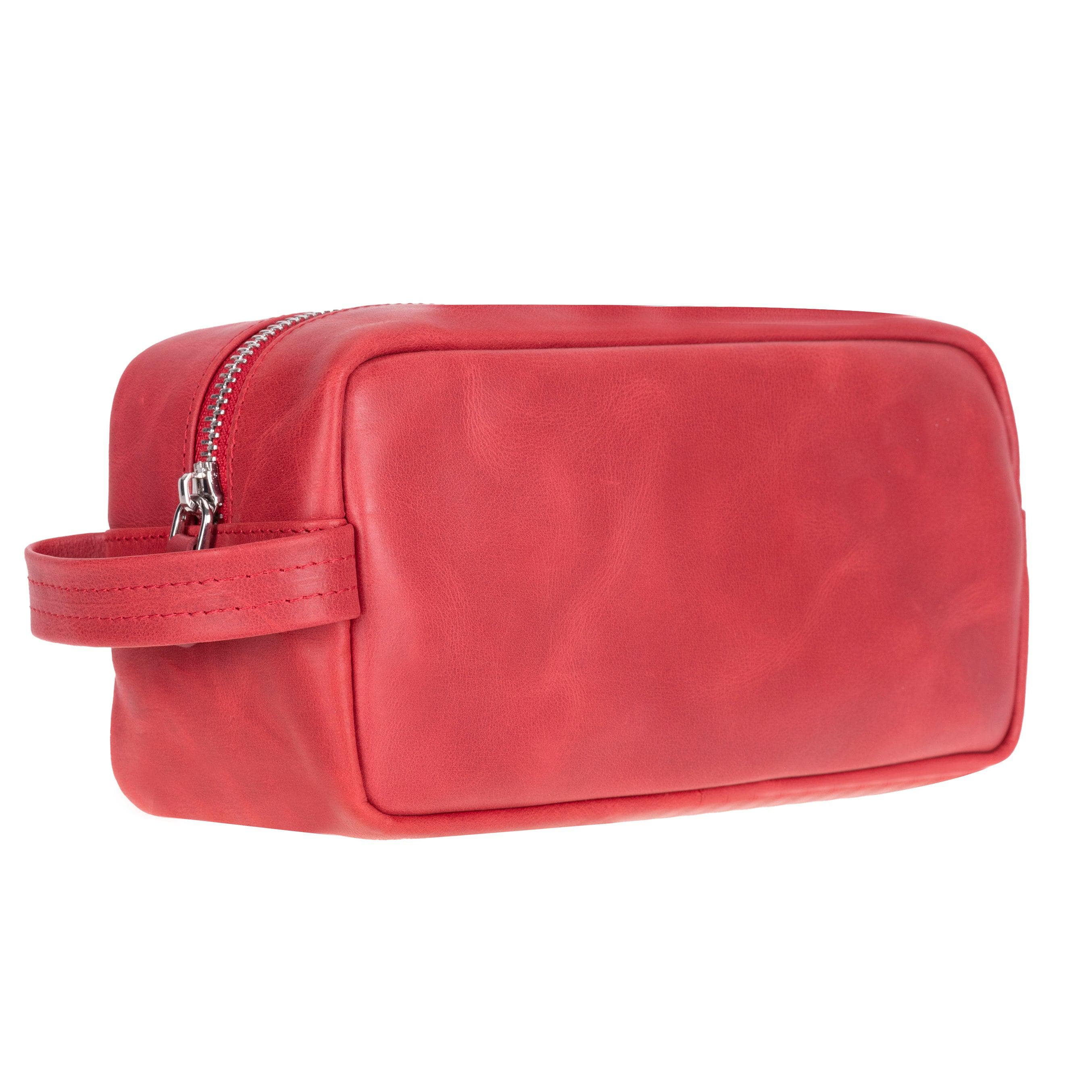 Biel Leather Dopp Kit Red Bouletta