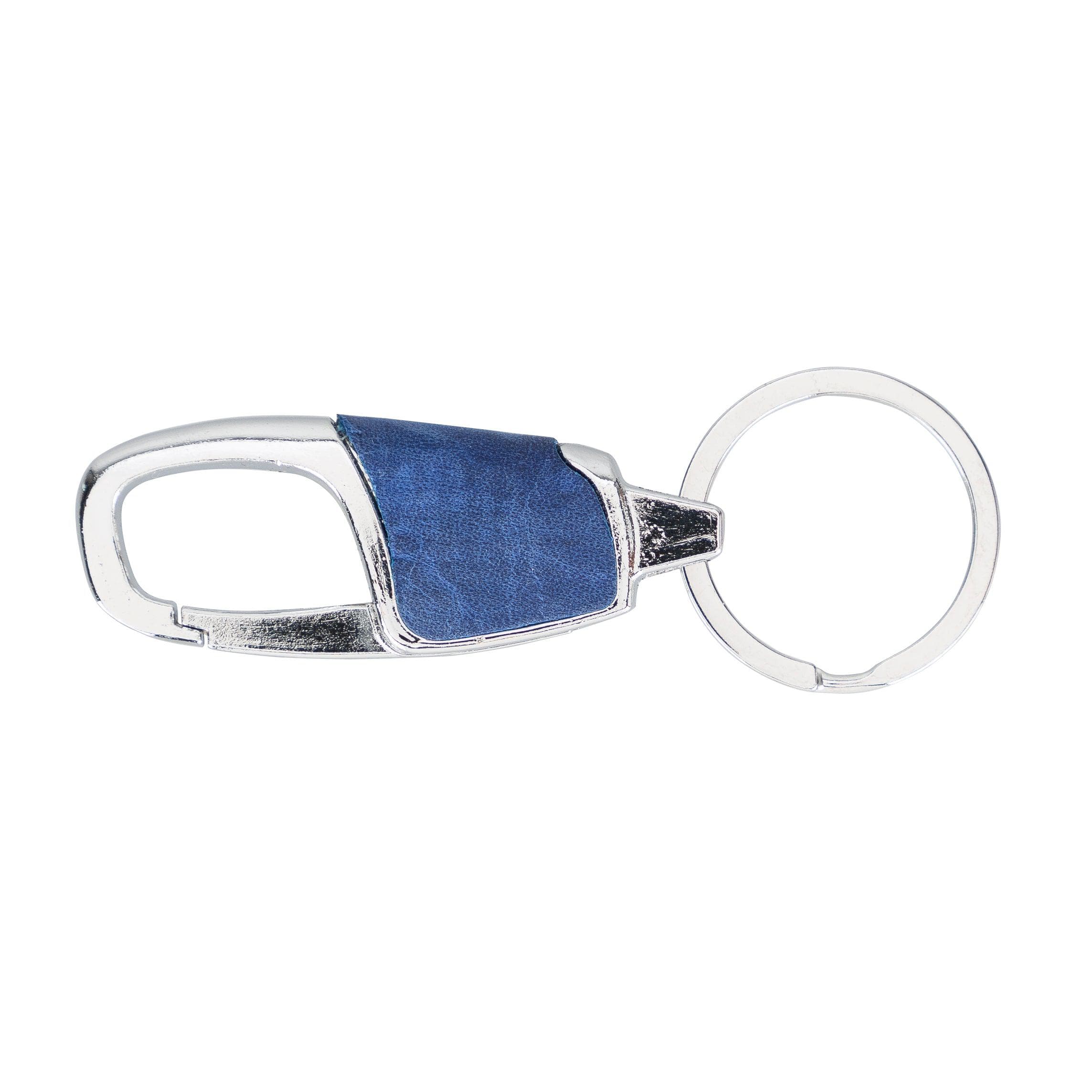 BKR13 Leather Keyring Blue Bouletta