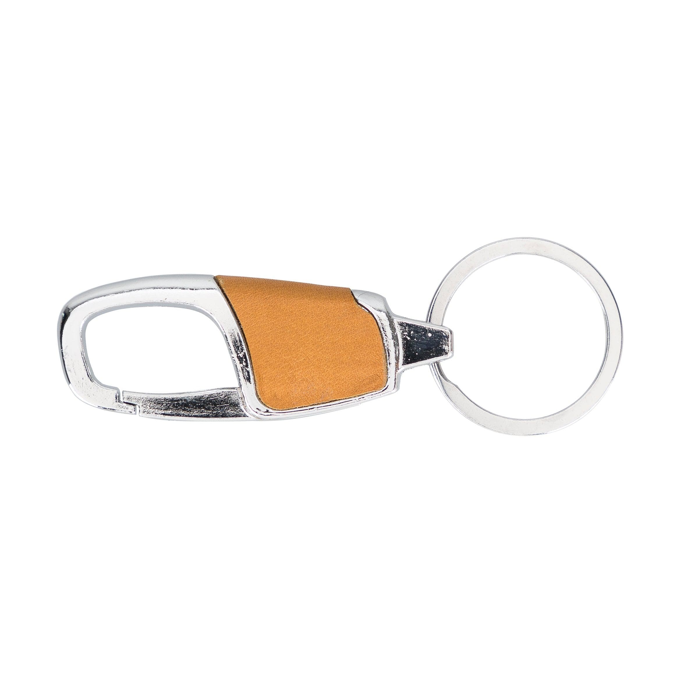 BKR13 Leather Keyring Coral Bouletta