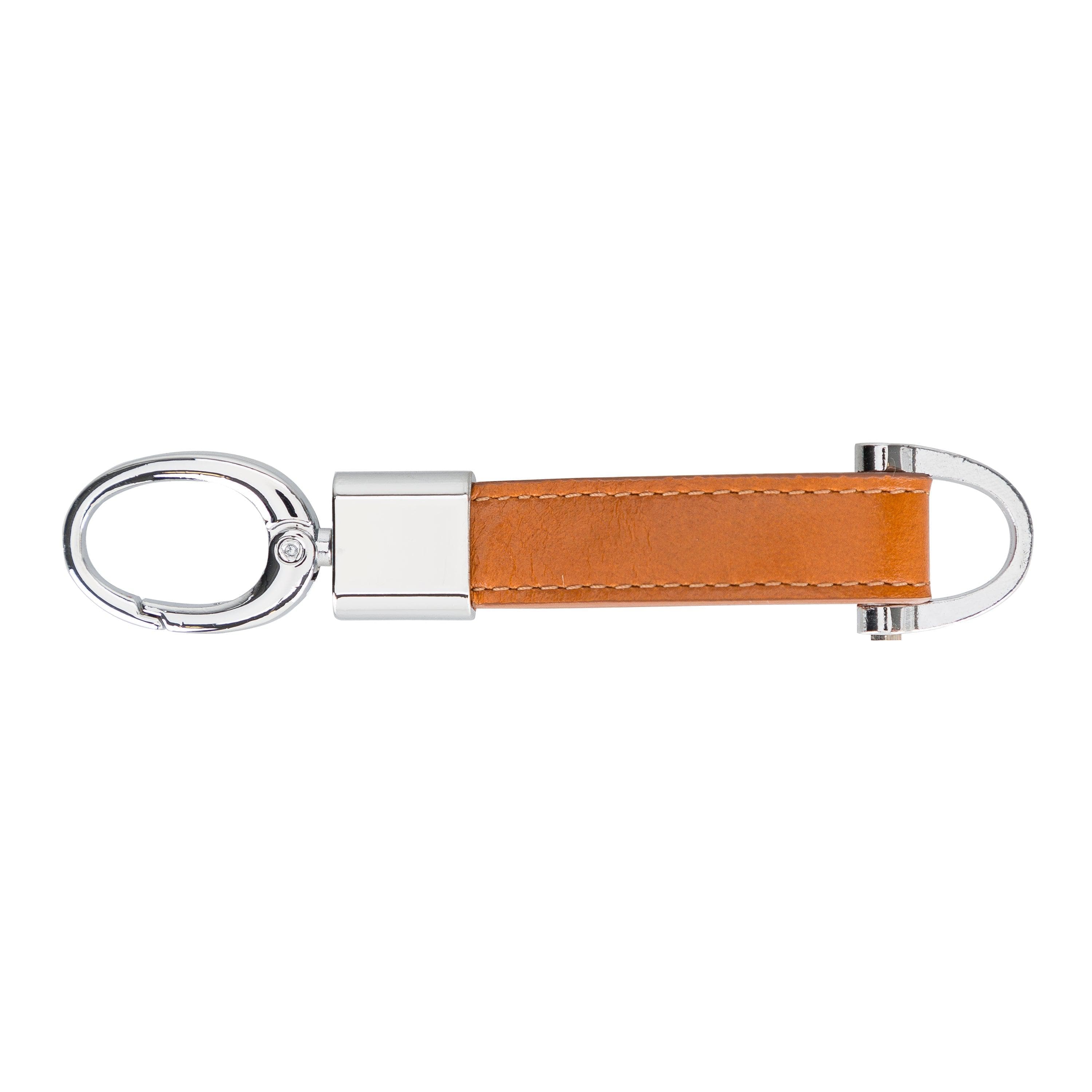 BKR14 Leather Keyring Rustic Tan Bouletta