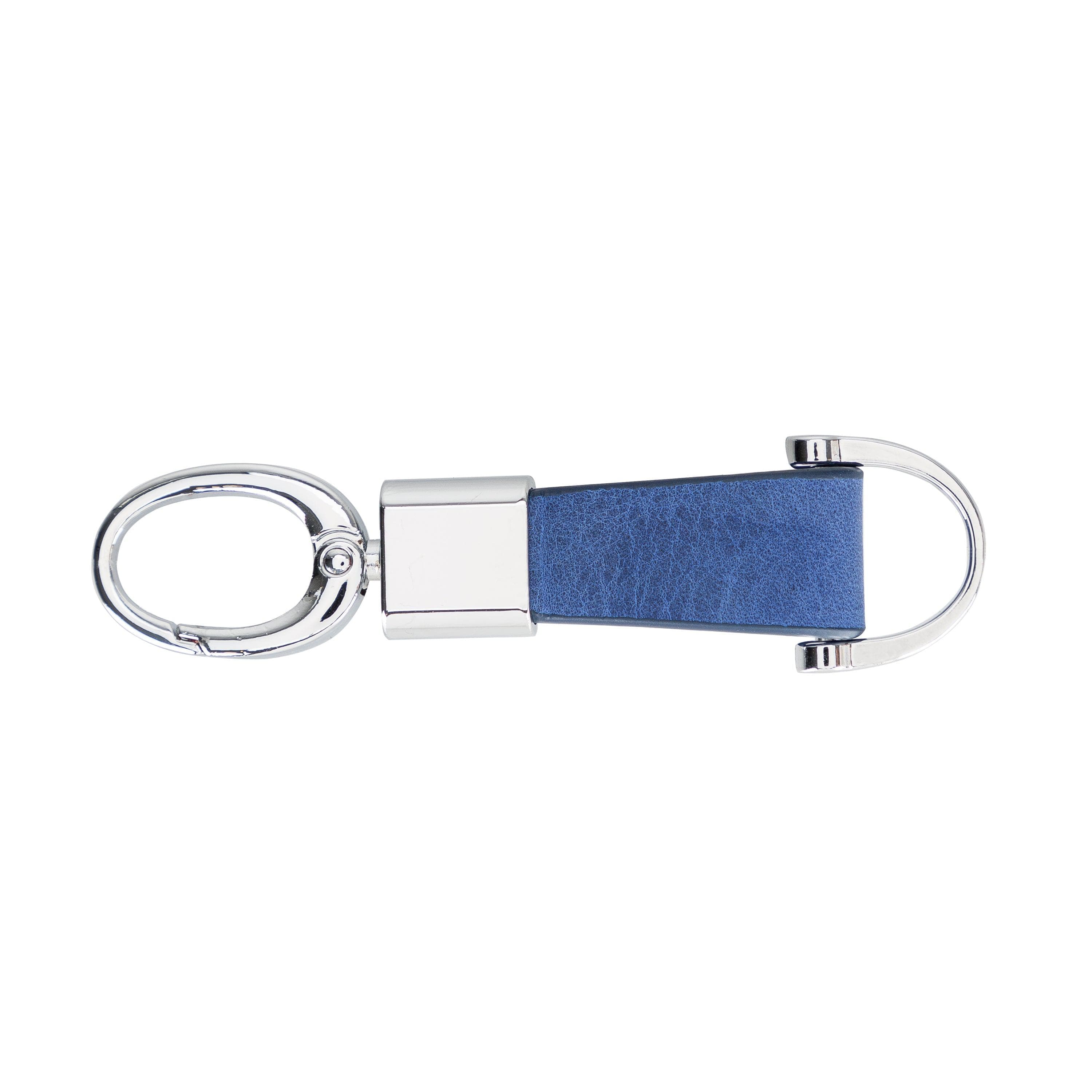 BKR17 Leather Keyring Antic Ocean Blue Bouletta