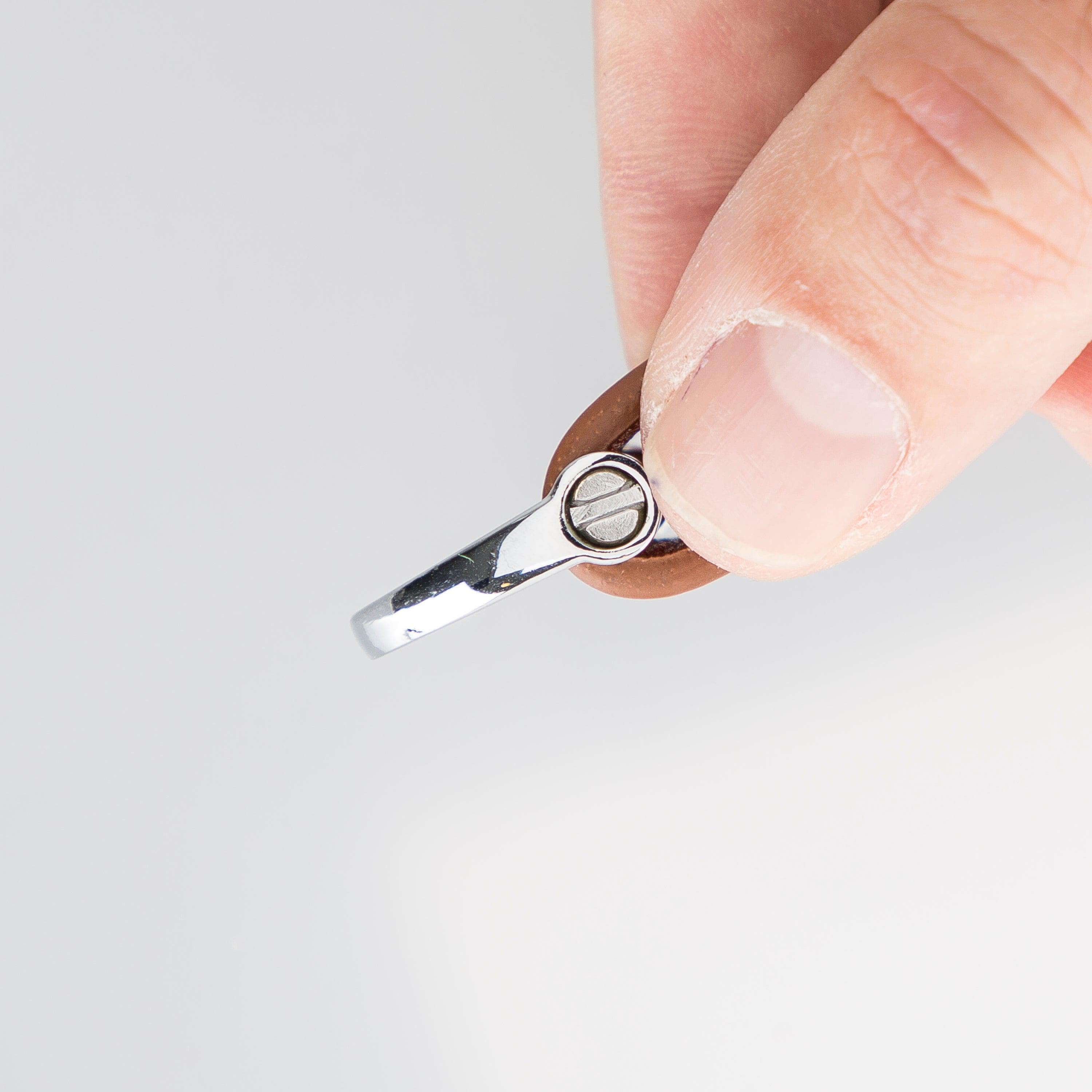 BKR17 Leather Keyring Bouletta