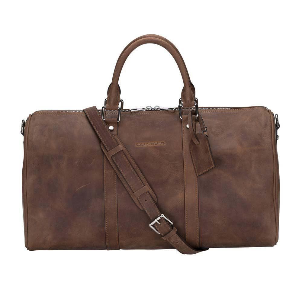 Caira Leather Travel Bag Brown Bouletta