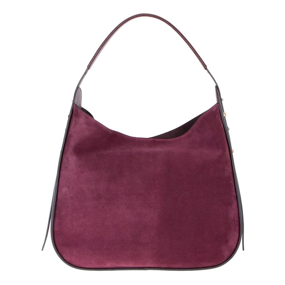 Carina Suede Leather Women's Bag Burgundy Bouletta