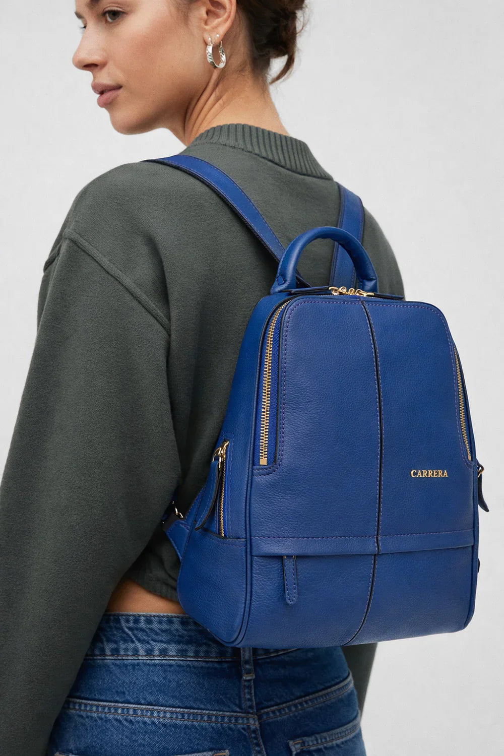 Carrera Elvina Leather Women's Backpack Bag Bouletta