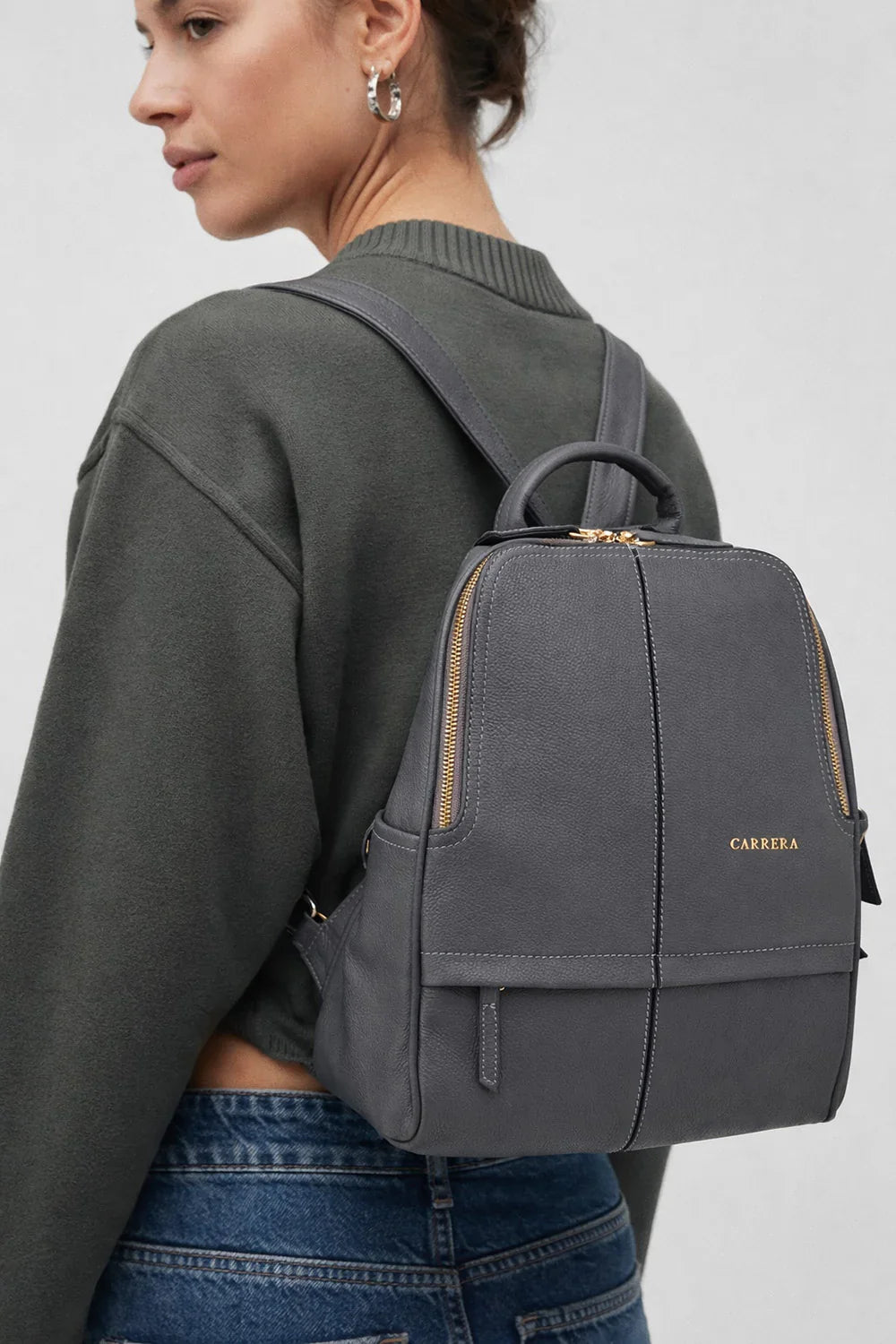 Carrera Elvina Leather Women's Backpack Bag Bouletta