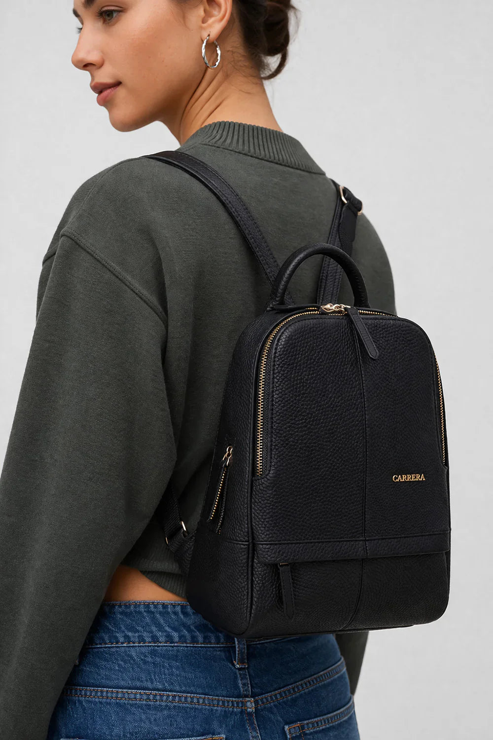 Carrera Elvina Leather Women's Backpack Bag Bouletta