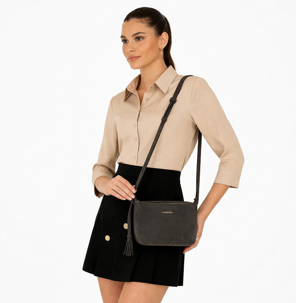 Carrera Melora Suede Leather Women's Bag Bouletta