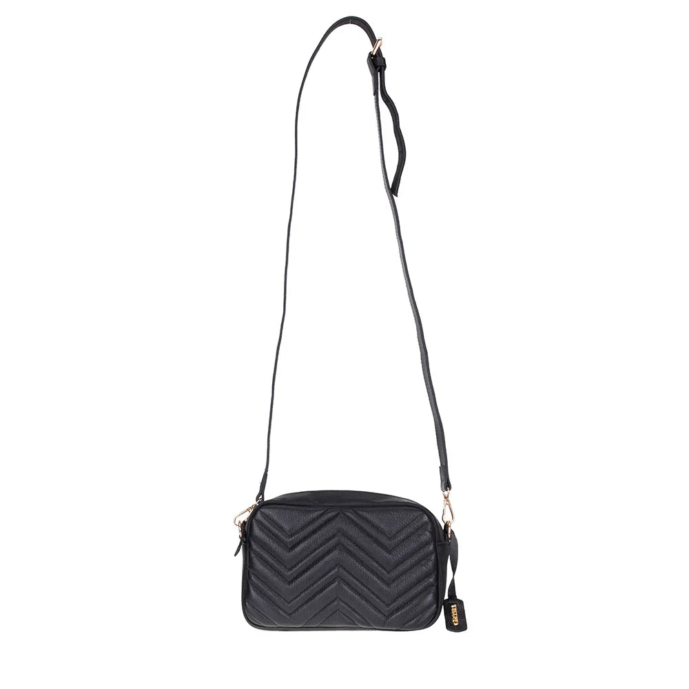 Carrera Serina Leather Women's Bag Black Bouletta