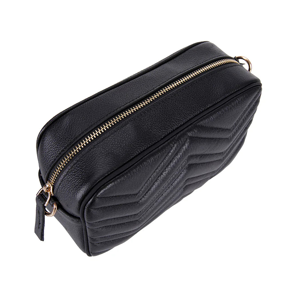 Carrera Serina Leather Women's Bag Black Bouletta