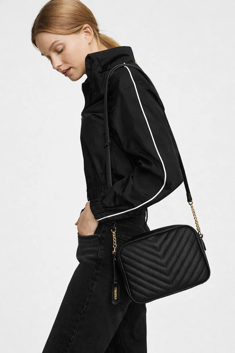 Carrera Serina Leather Women's Bag Black Bouletta