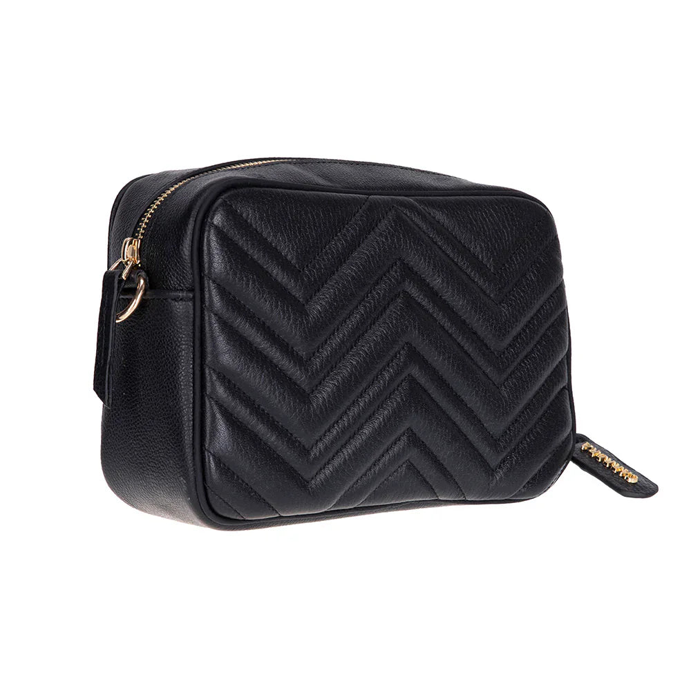 Carrera Serina Leather Women's Bag Black Bouletta